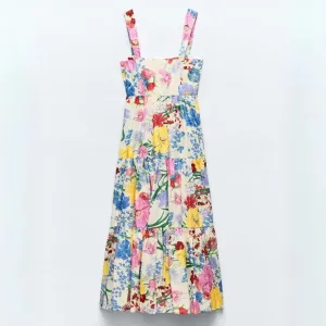 Shakira™ | Elegant Floral Print Dress