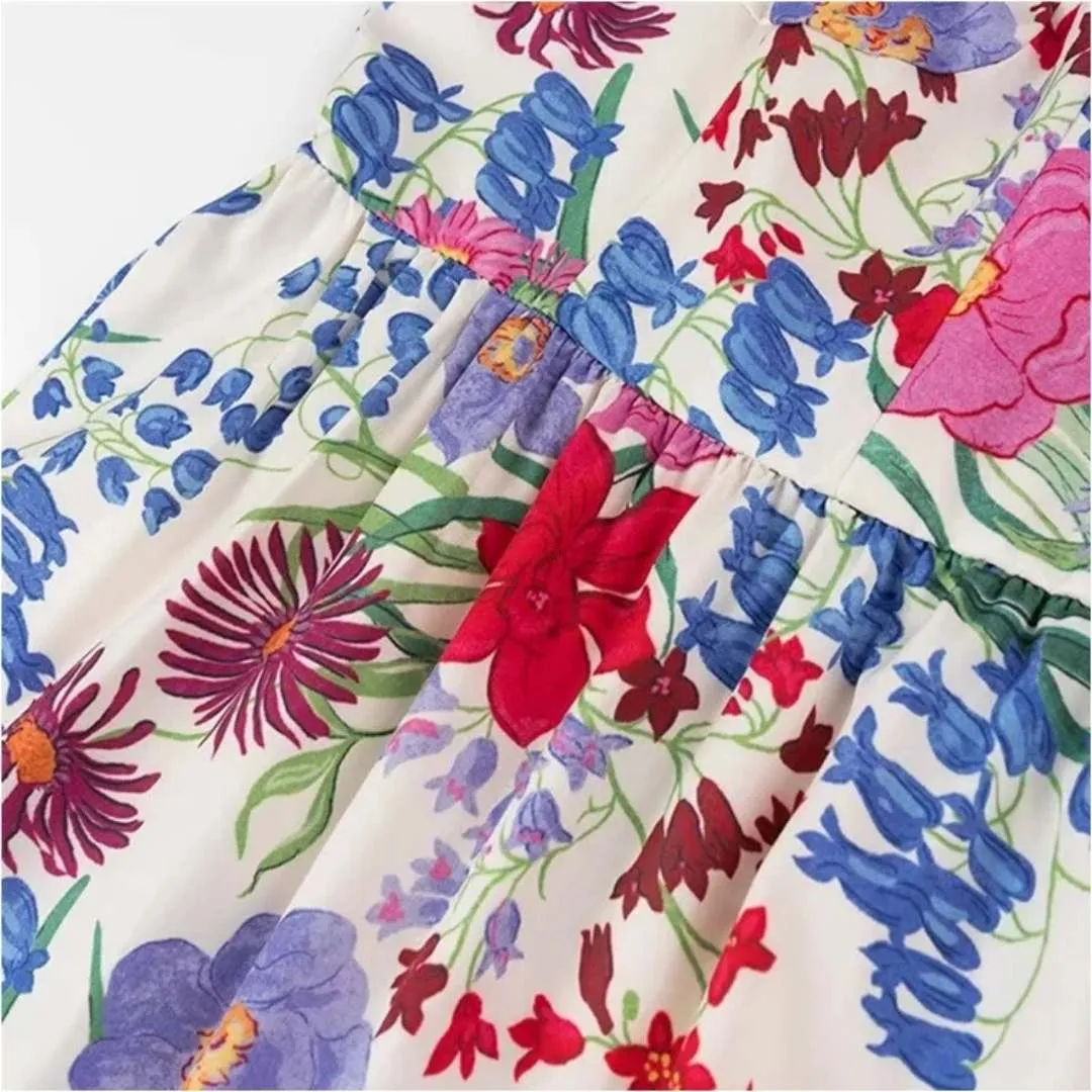 Shakira™ | Elegant Floral Print Dress