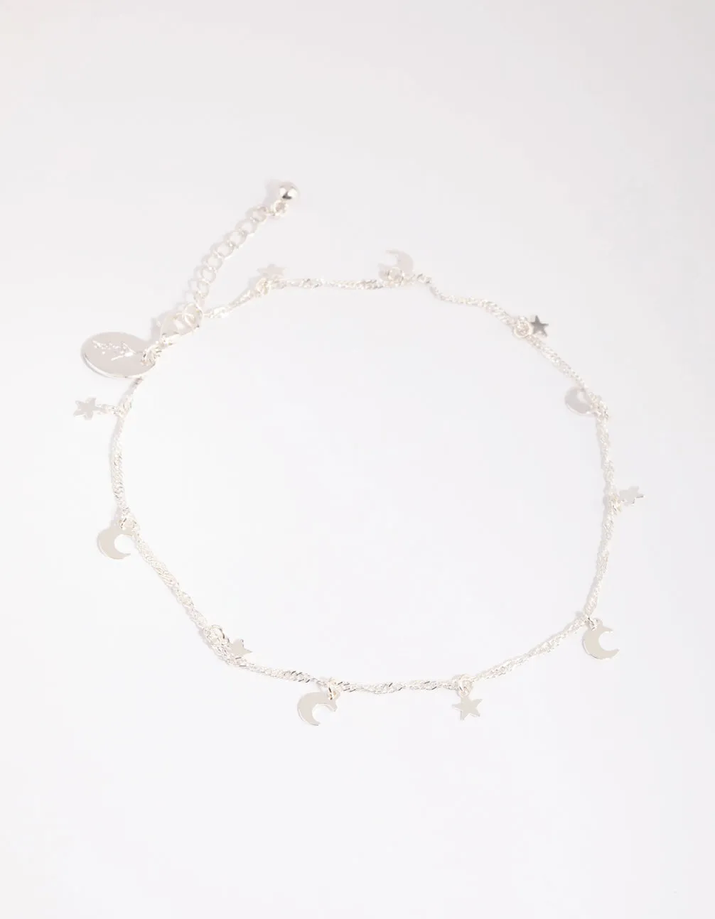 Silver Celestial Charm Anklet