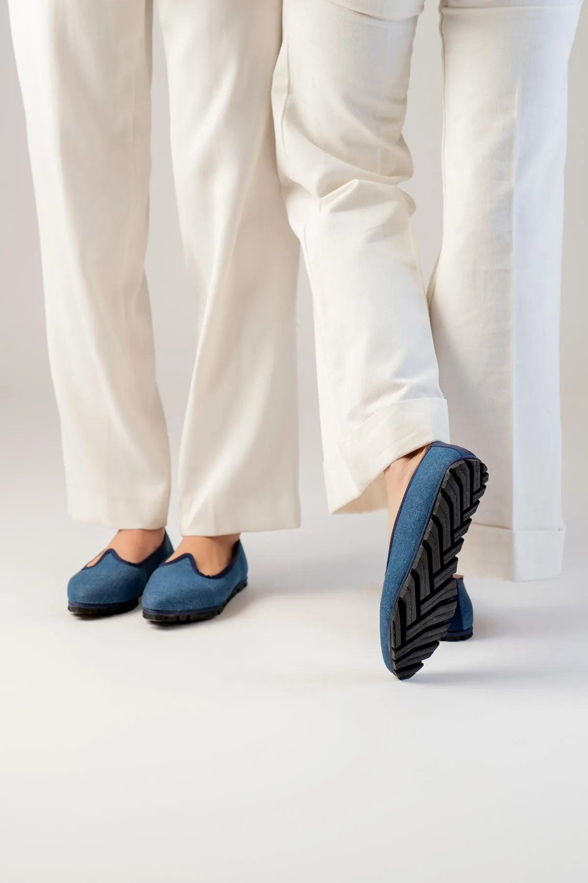 Slippers Denim Azul