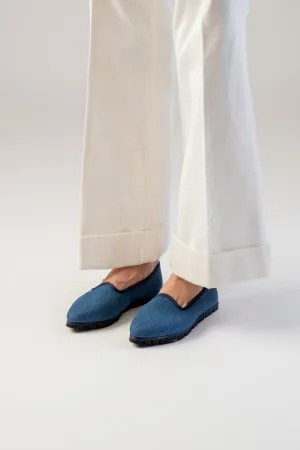 Slippers Denim Azul