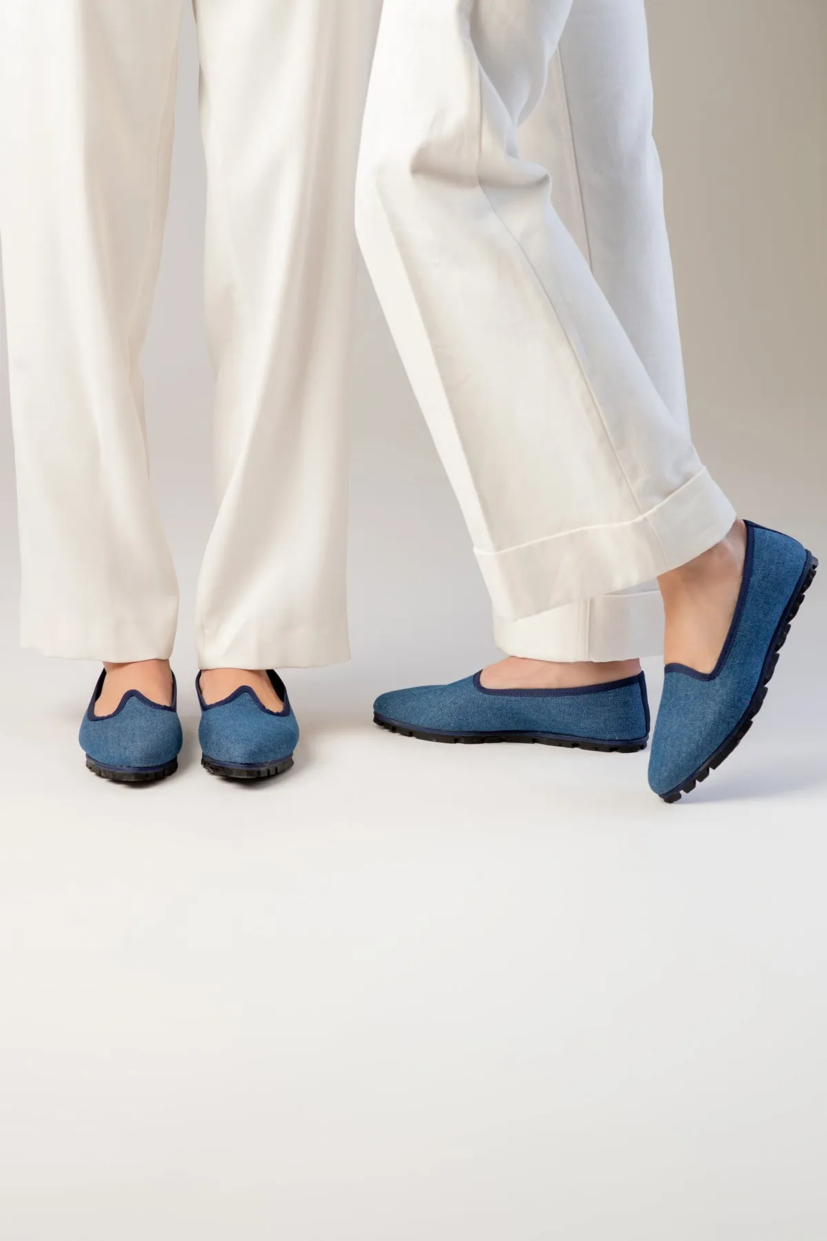 Slippers Denim Azul