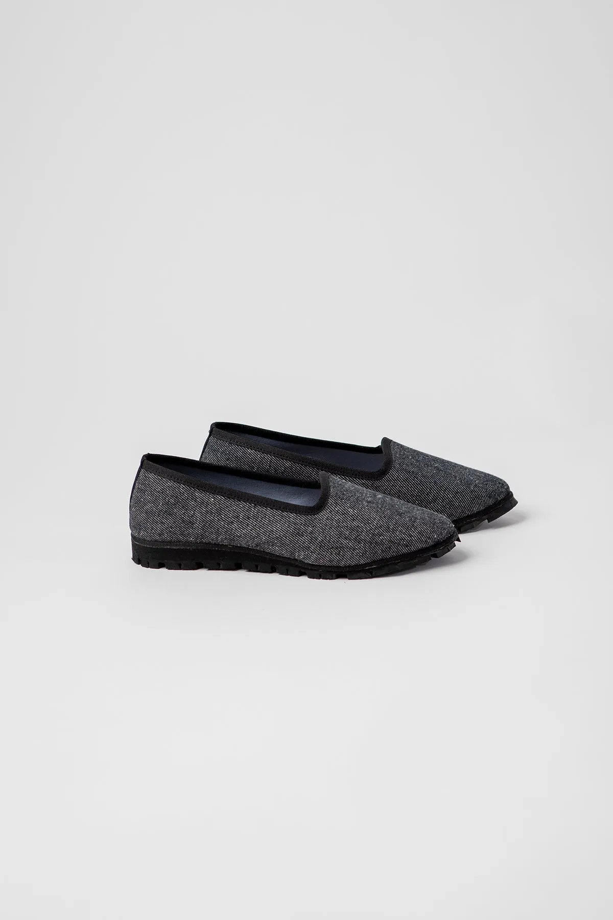 Slippers Denim Negro Plus