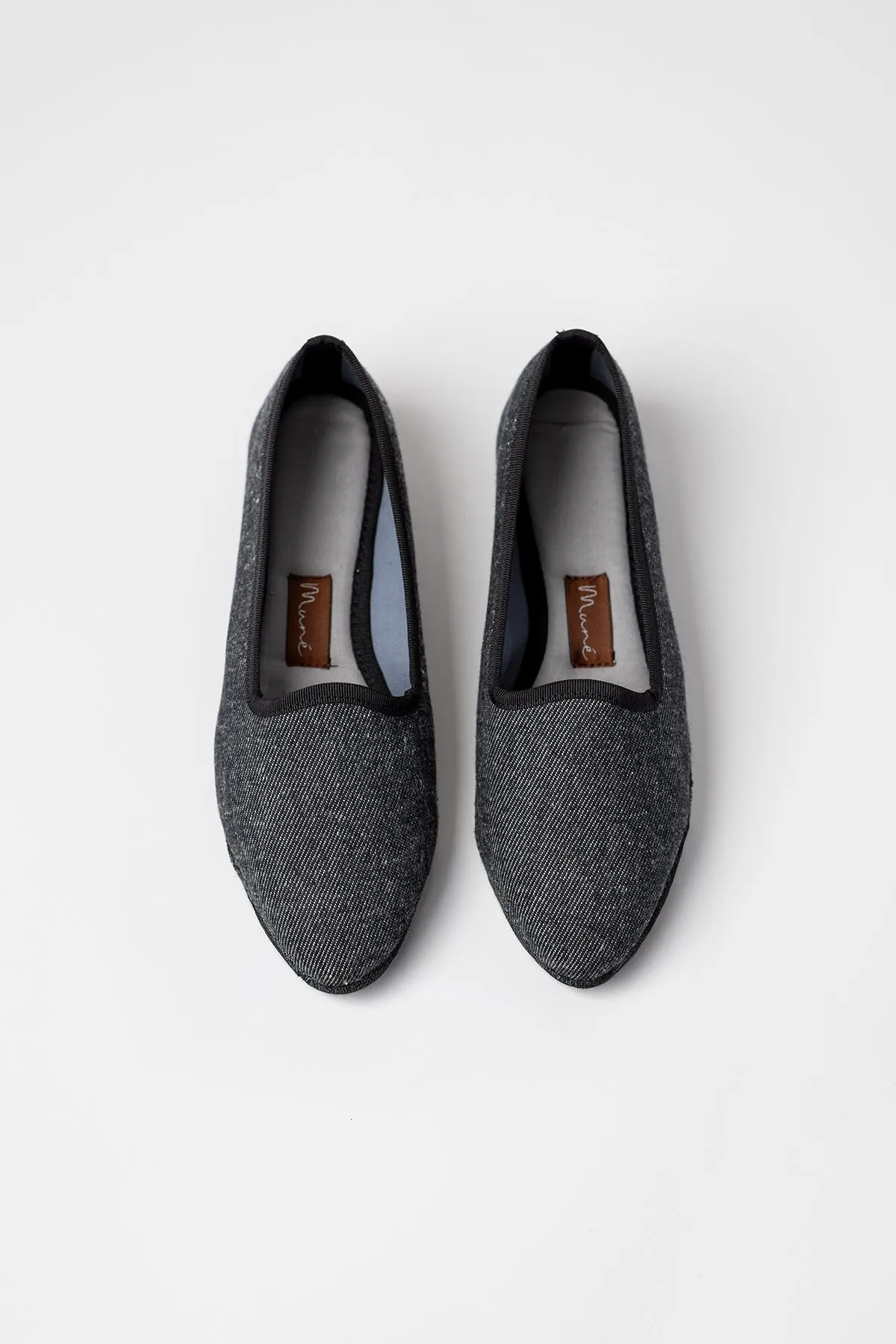 Slippers Denim Negro Plus