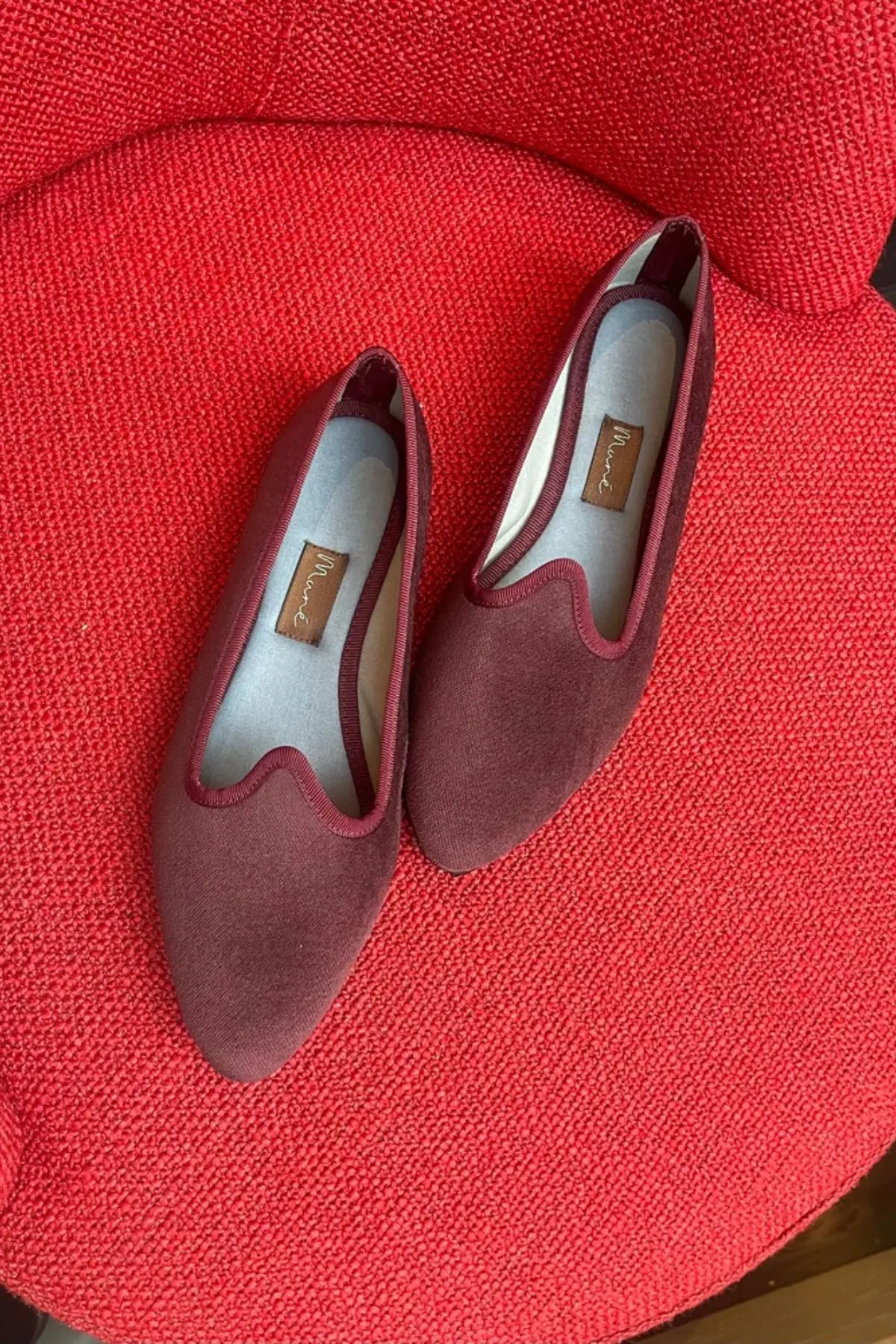 Slippers Pitti Terciopelo Berenjena