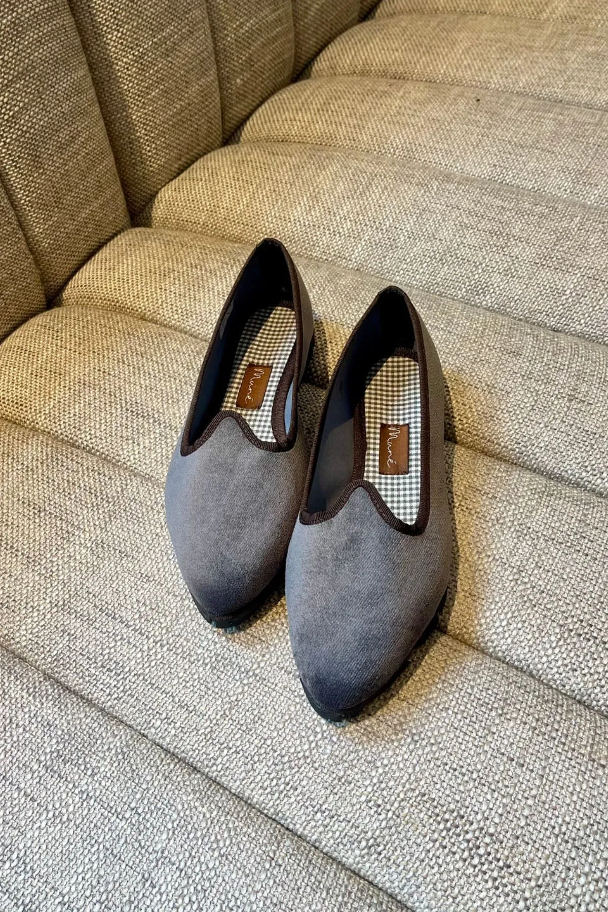 Slippers Pitti Terciopelo Marengo