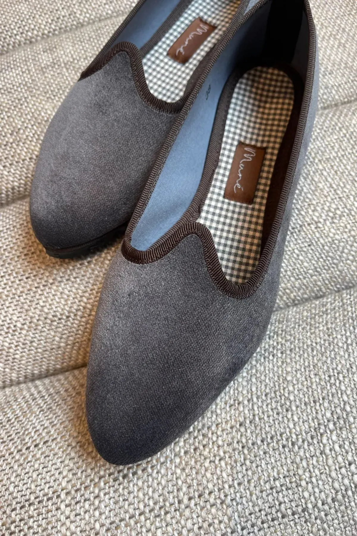 Slippers Pitti Terciopelo Marengo