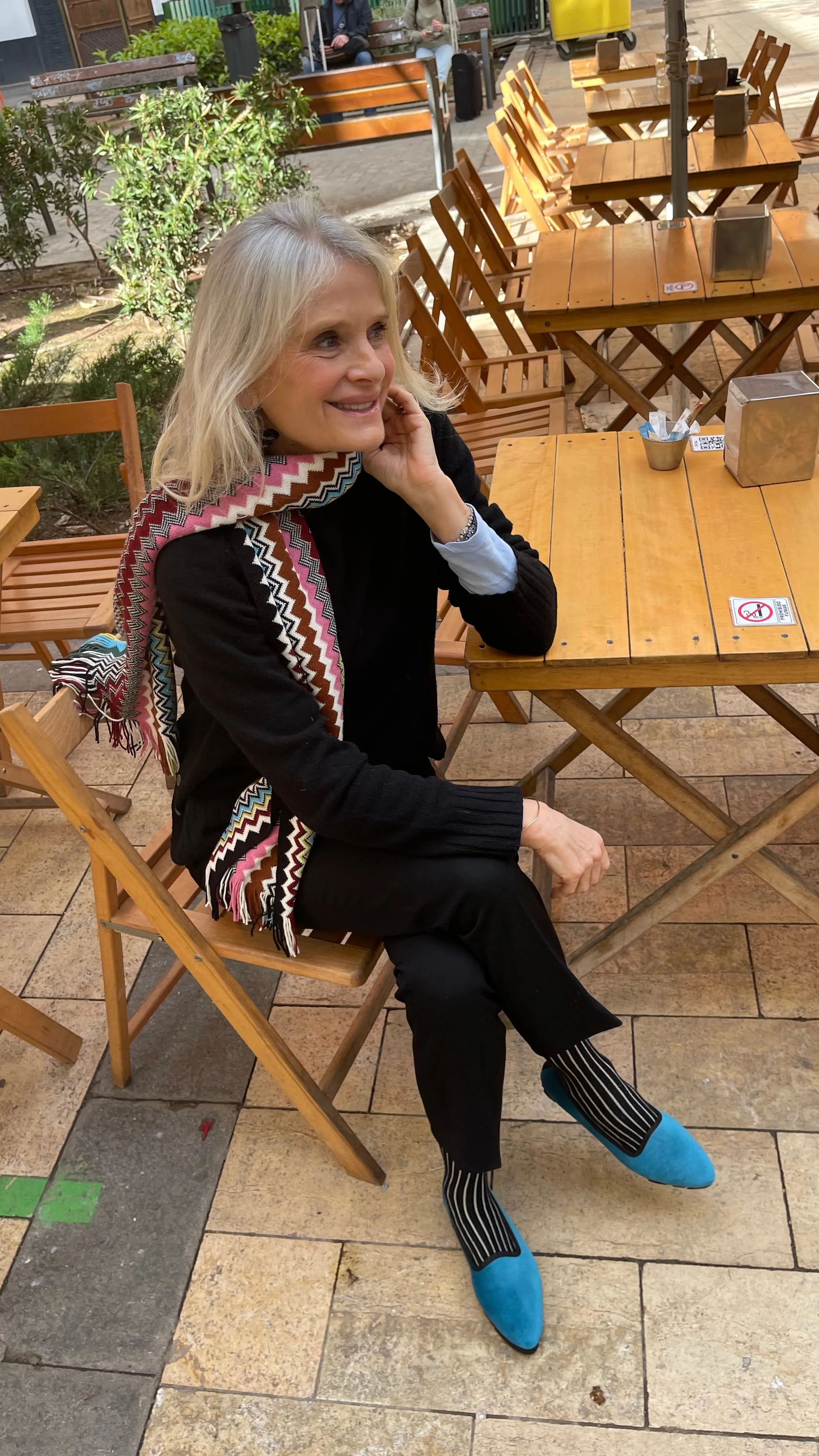 Slippers Terciopelo Azul Francia Plus