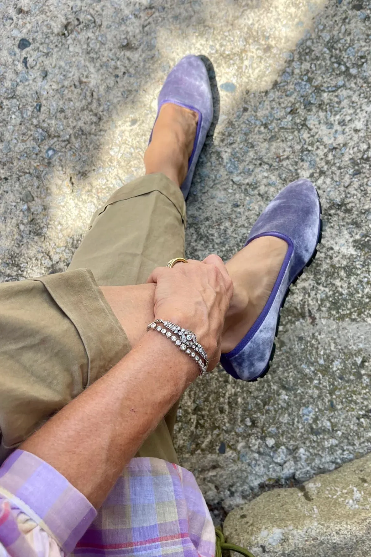 Slippers Terciopelo Lila