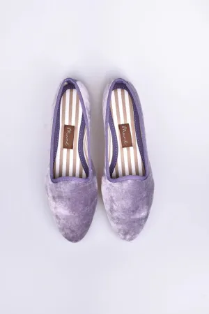 Slippers Terciopelo Lila