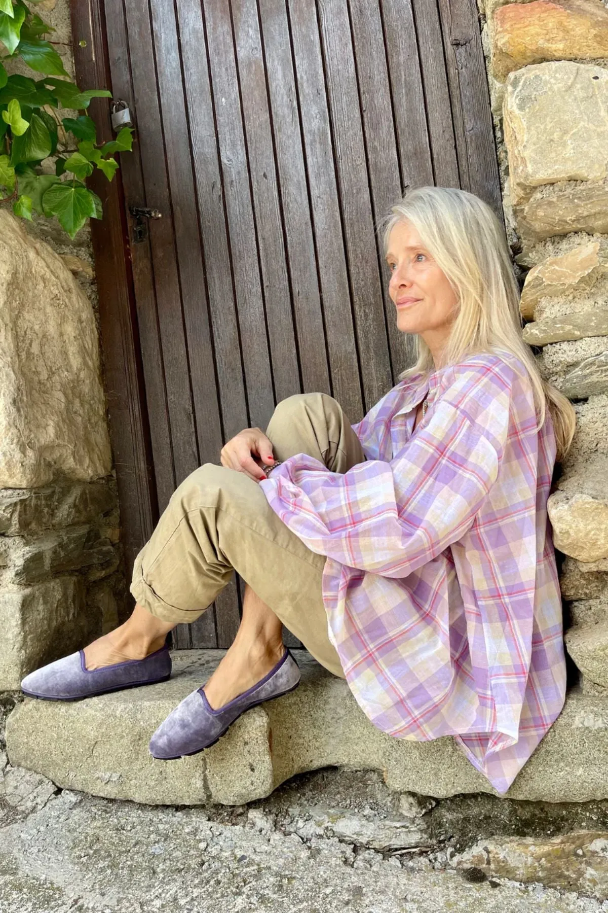 Slippers Terciopelo Lila