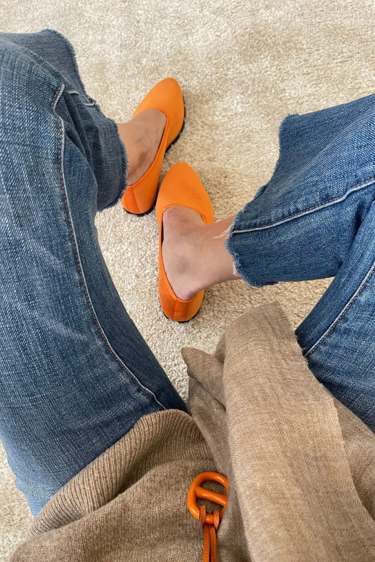 Slippers Terciopelo Naranja