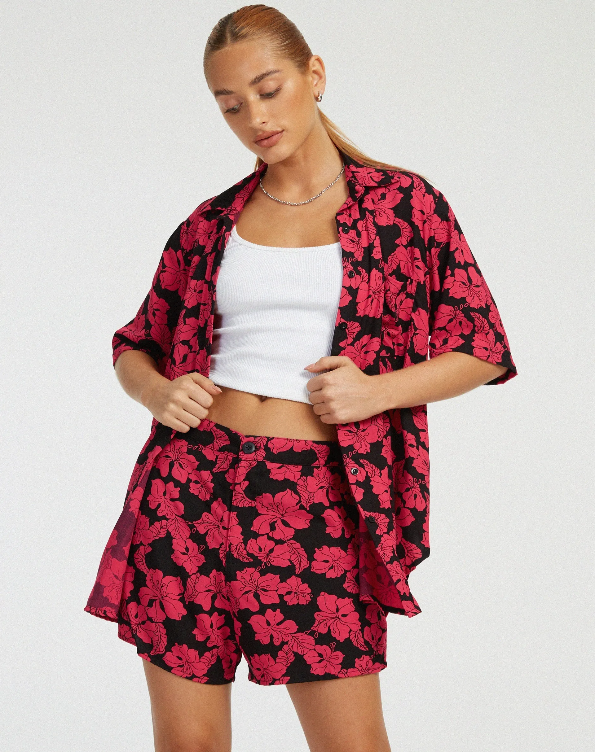 Smith Shirt in Vacation Hot Pink