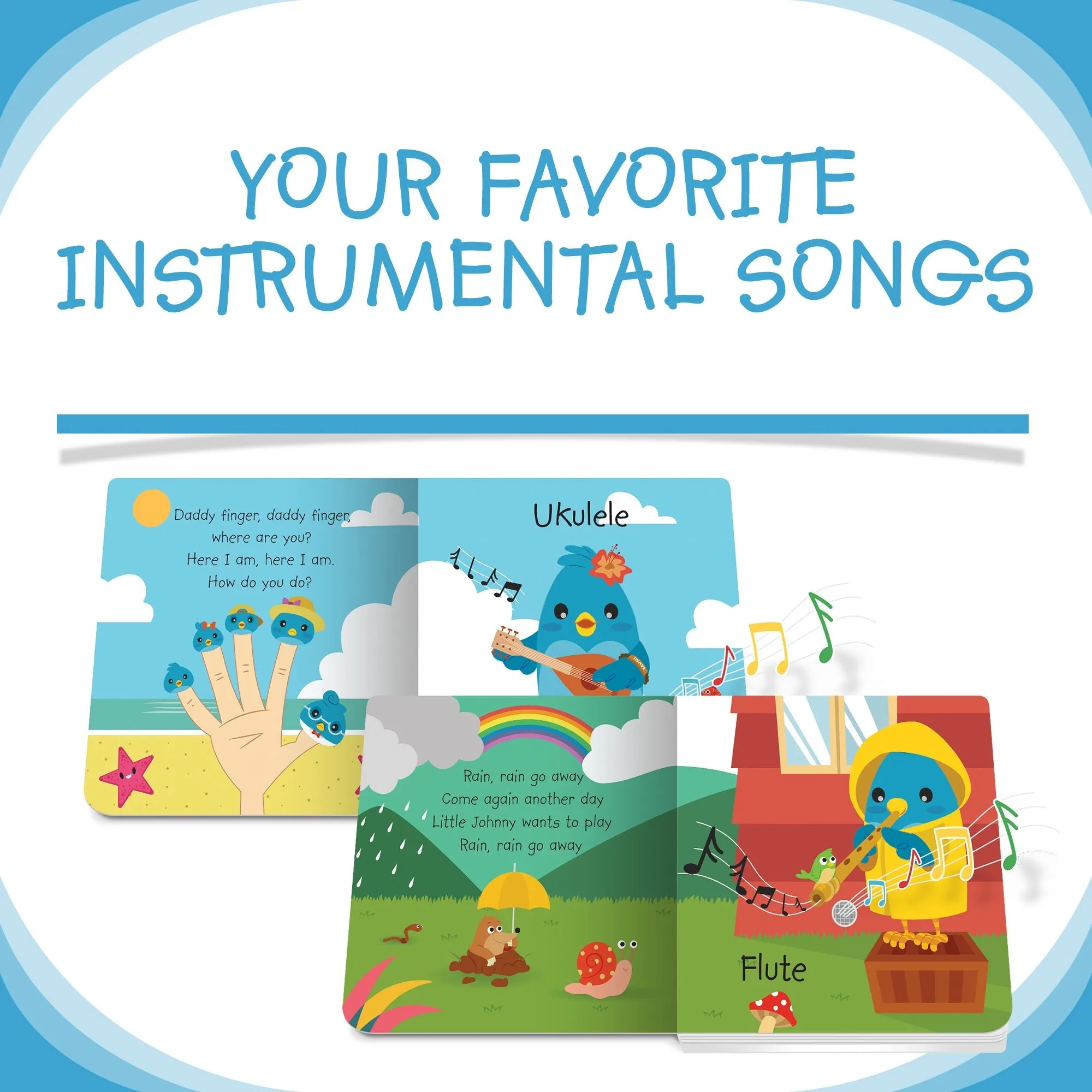 Sound Board Book - Instrumental Children's Songs - 12M 