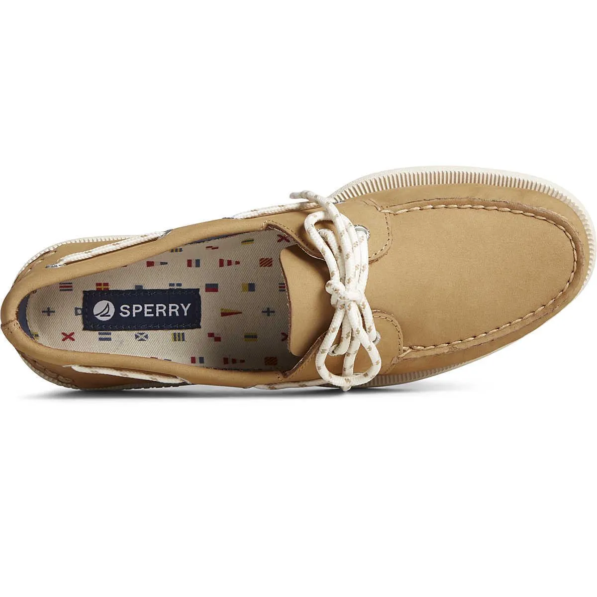 Sperry Topsider A/O 2-Eye Nautical Nubuck Bronzer White STS25722 Casual Shoes
