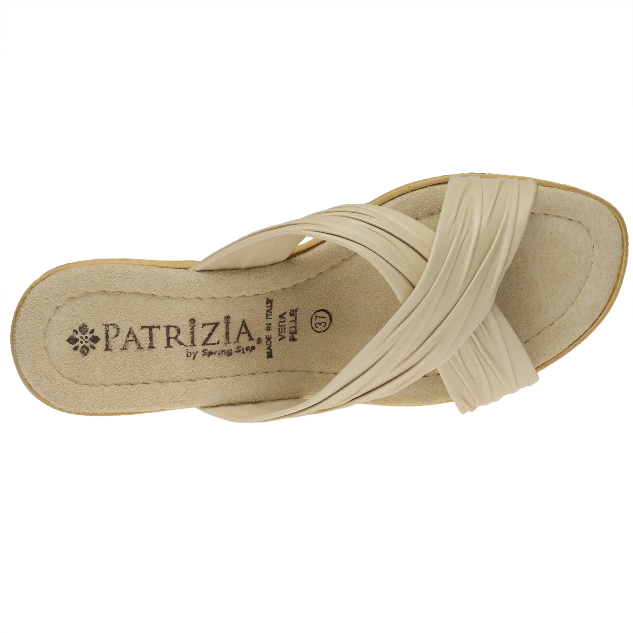 Spring Step Shoes  Patrizia Marge Slide Sandal Women’s Vegan Leather 2.25" Heel