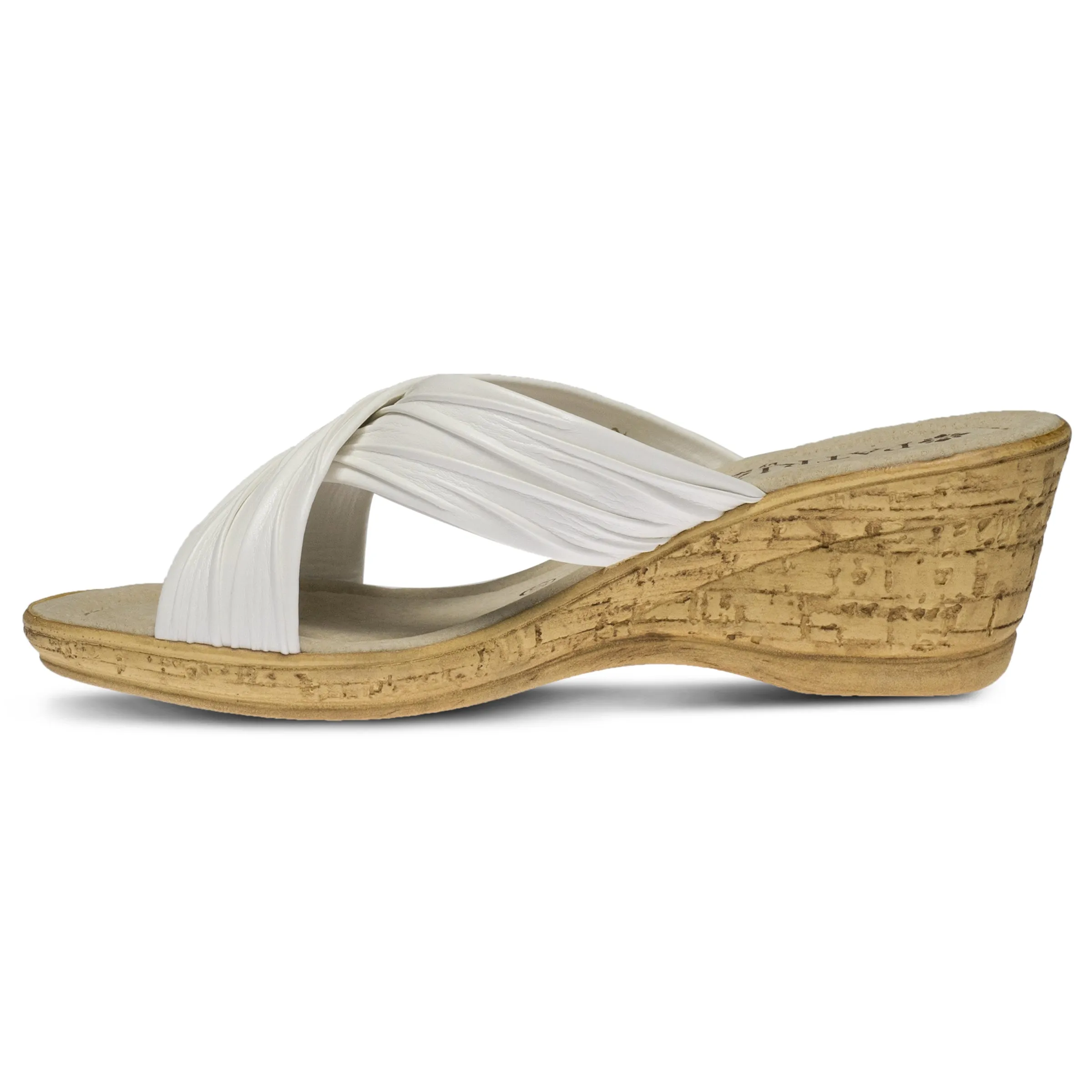 Spring Step Shoes  Patrizia Marge Slide Sandal Women’s Vegan Leather 2.25" Heel