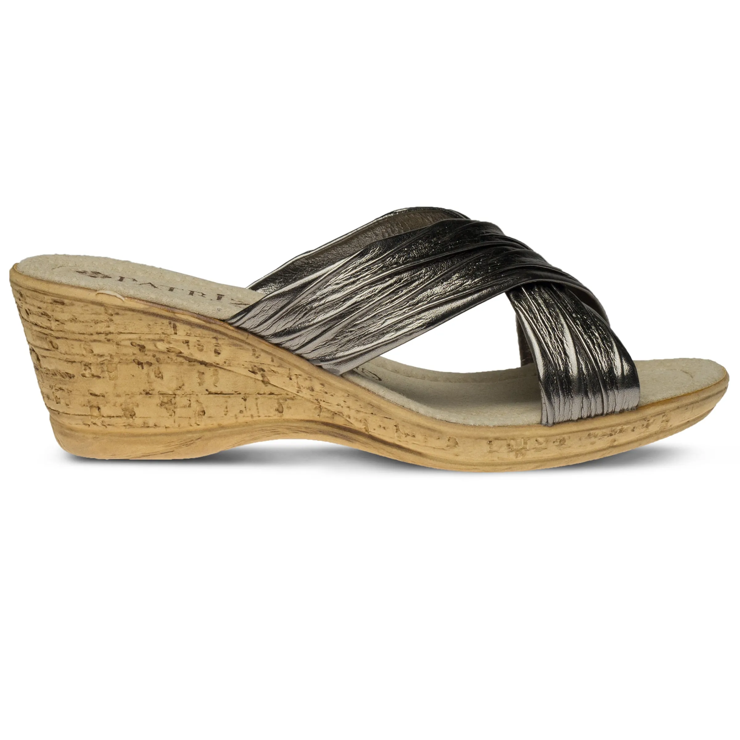 Spring Step Shoes  Patrizia Marge Slide Sandal Women’s Vegan Leather 2.25" Heel