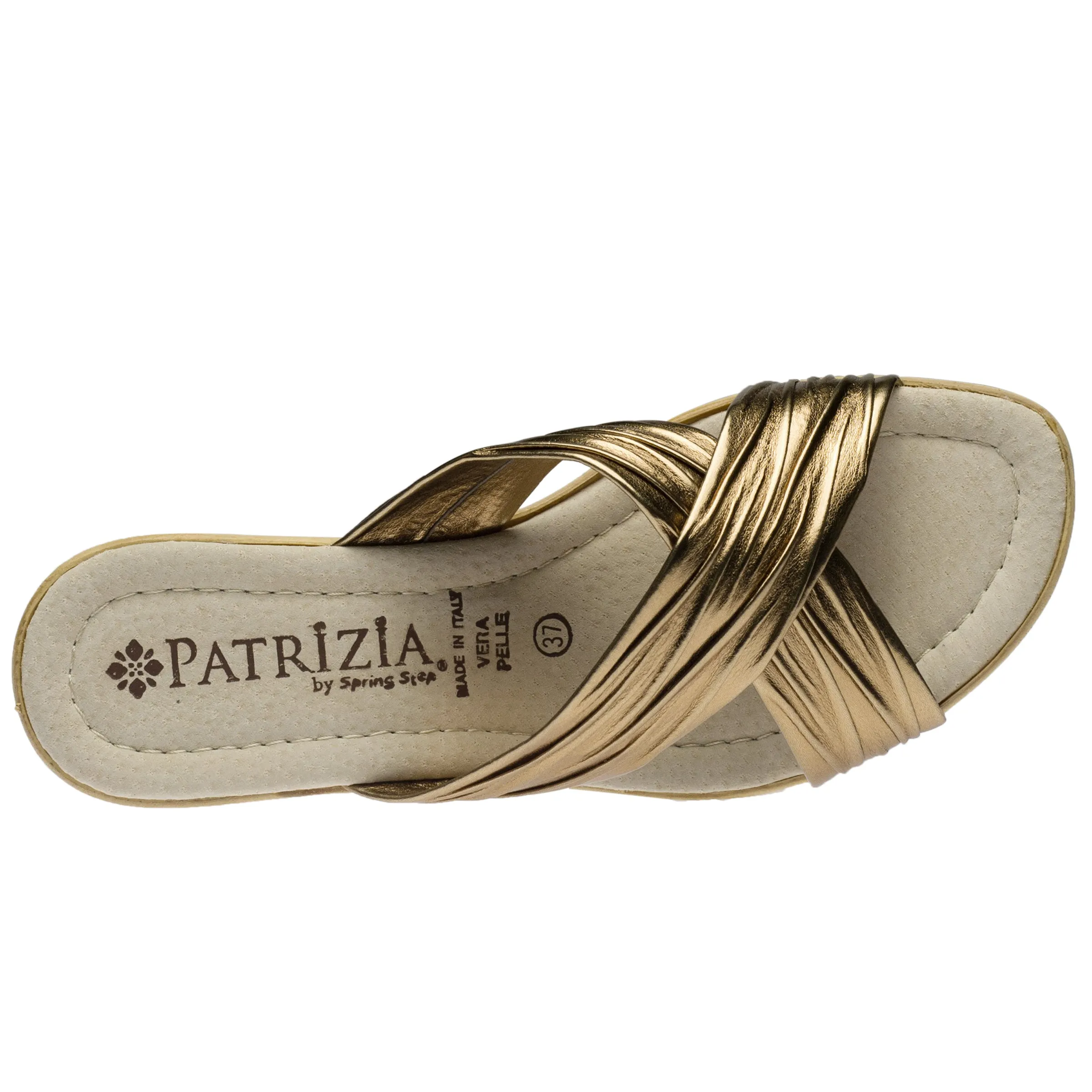 Spring Step Shoes  Patrizia Marge Slide Sandal Women’s Vegan Leather 2.25" Heel