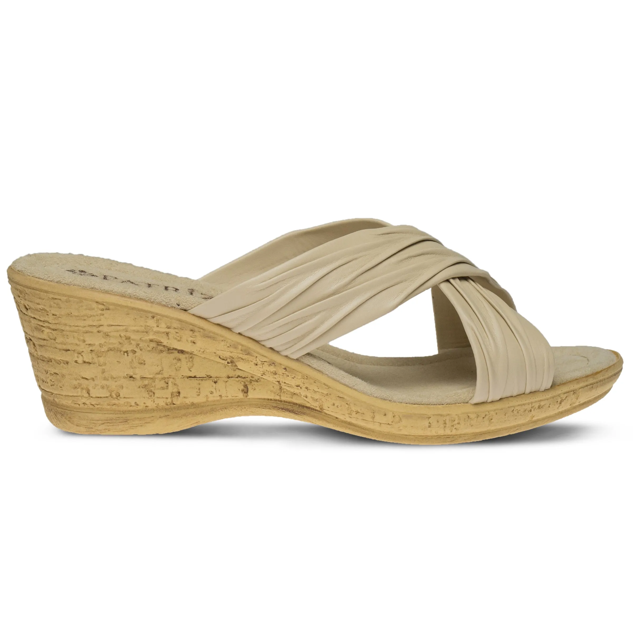Spring Step Shoes  Patrizia Marge Slide Sandal Women’s Vegan Leather 2.25" Heel