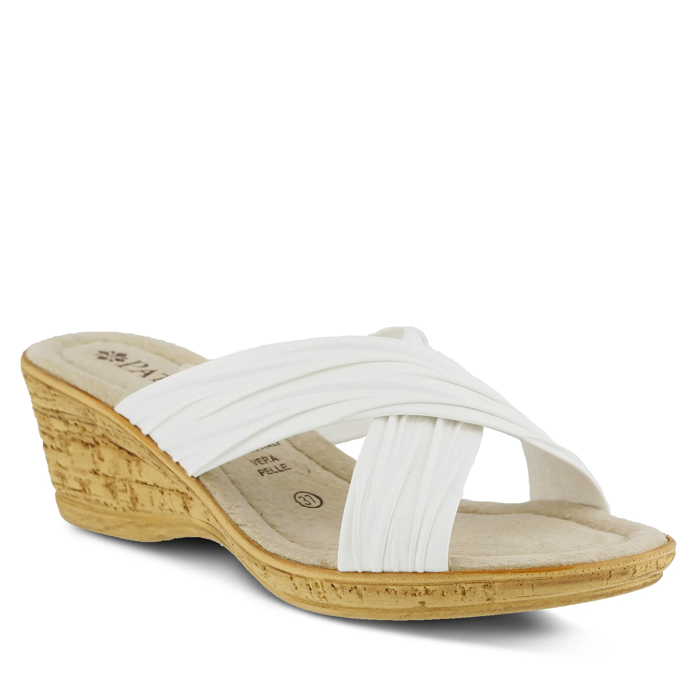 Spring Step Shoes  Patrizia Marge Slide Sandal Women’s Vegan Leather 2.25" Heel