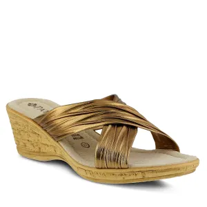 Spring Step Shoes  Patrizia Marge Slide Sandal Women’s Vegan Leather 2.25" Heel