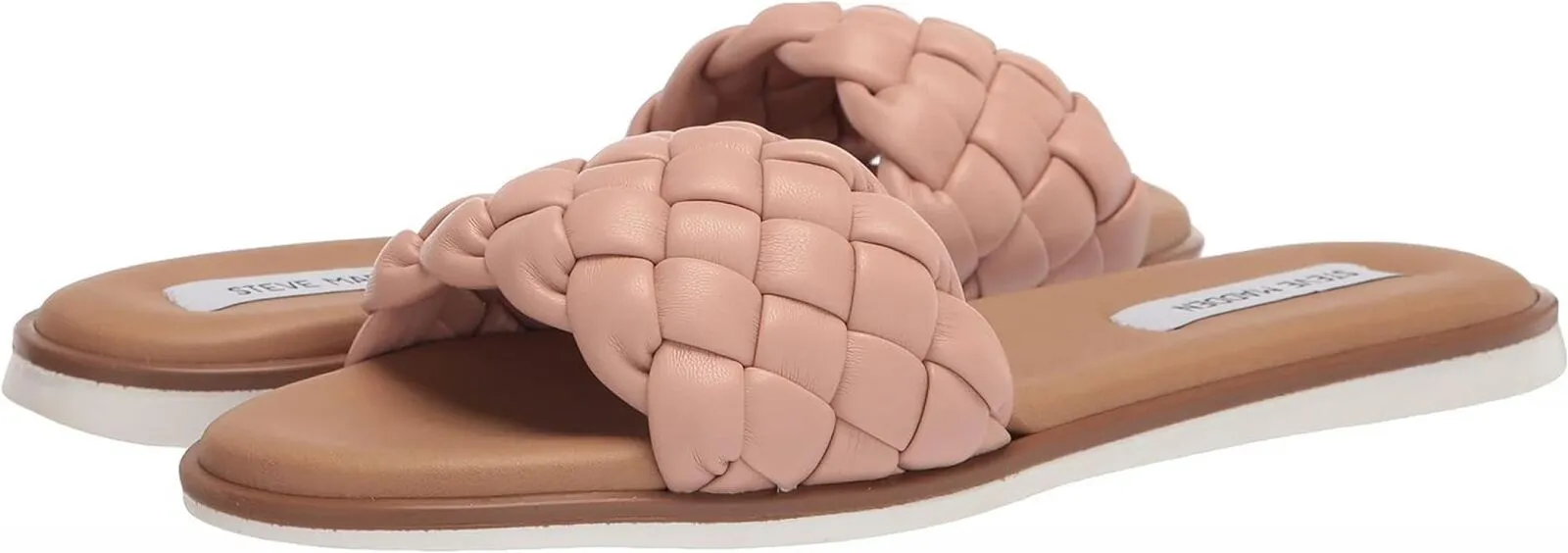 Steve Madden Women's Paislee Flat Sandal PAIS01S1 Blush Pink 7M