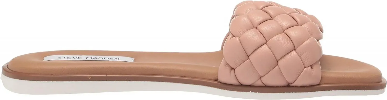 Steve Madden Women's Paislee Flat Sandal PAIS01S1 Blush Pink 7M