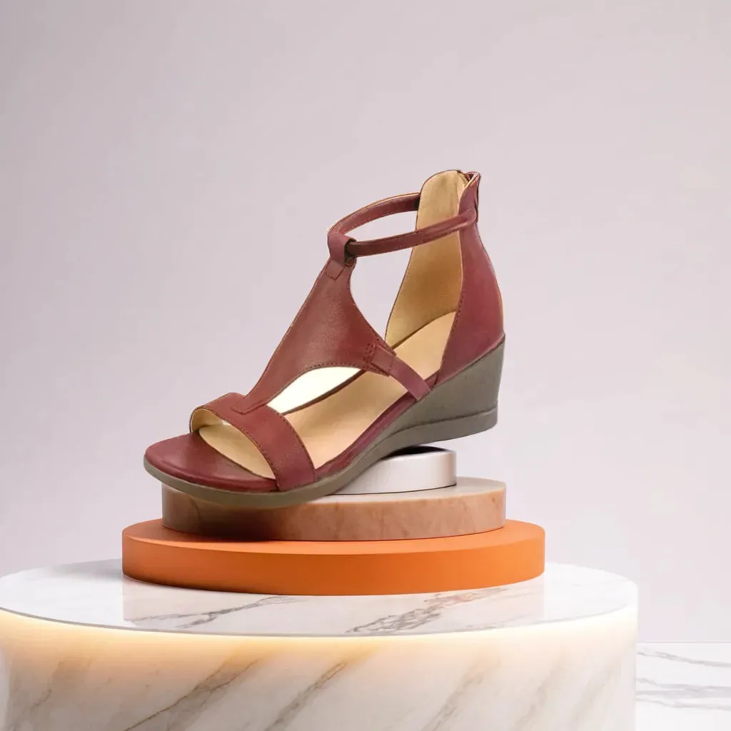 Strappy Wedge Sandals | Comfortable & Stylish | Adjustable Strap