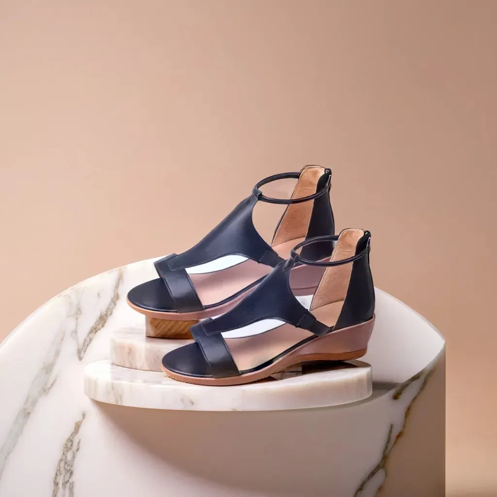 Strappy Wedge Sandals | Comfortable & Stylish | Adjustable Strap
