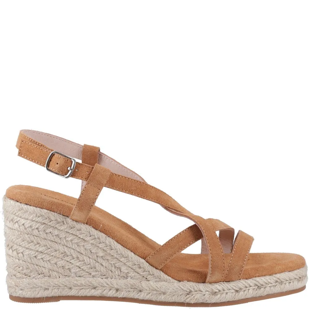 Tan Jenny Espadrille Wedge Sandals