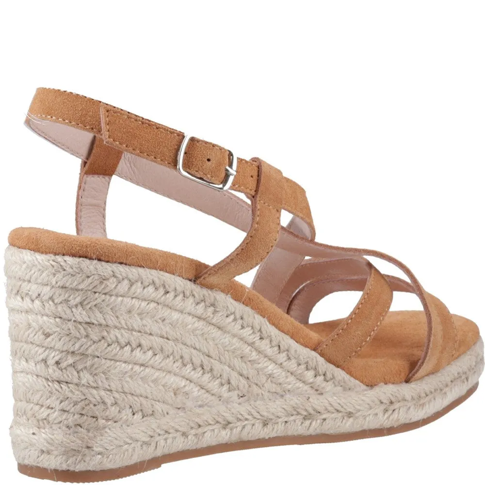 Tan Jenny Espadrille Wedge Sandals
