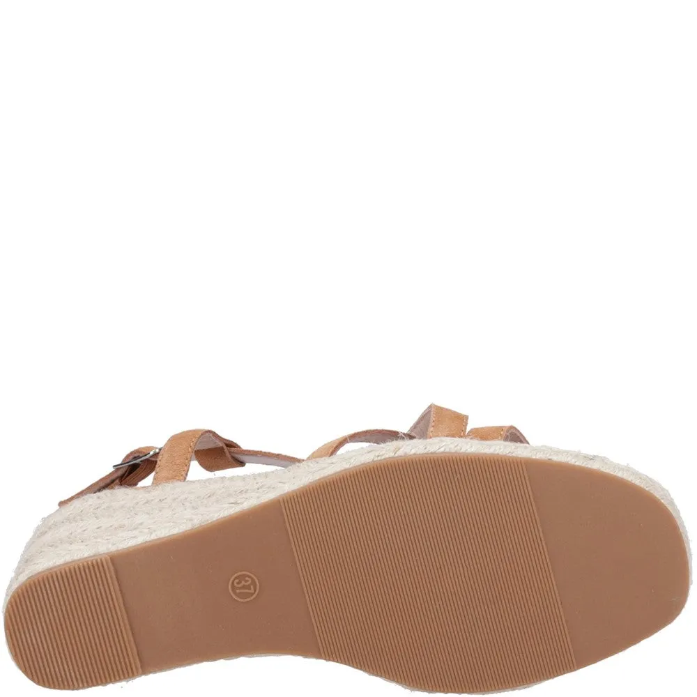 Tan Jenny Espadrille Wedge Sandals