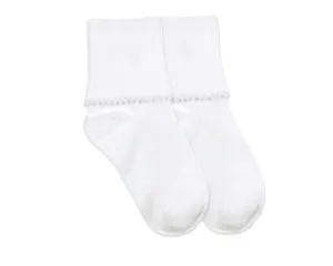 Tatted Edge Turn Cuff Socks