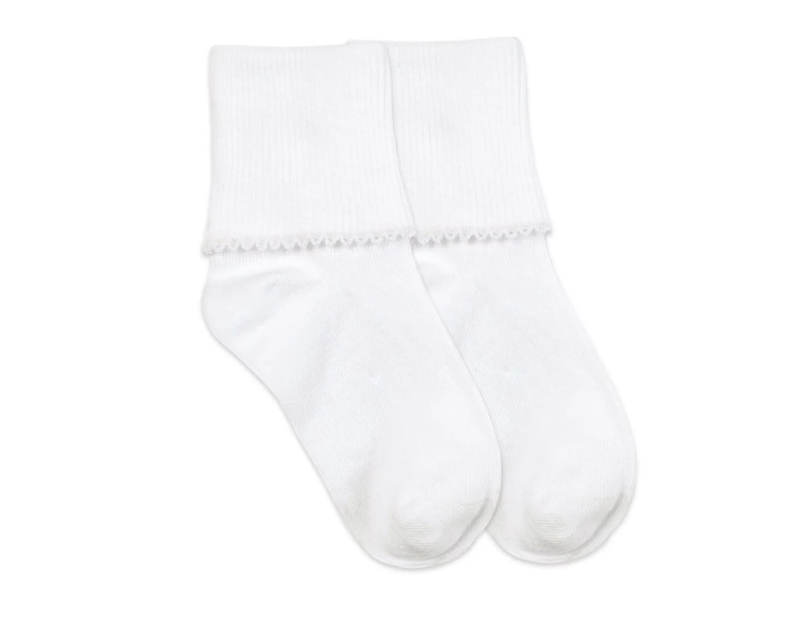 Tatted Edge Turn Cuff Socks