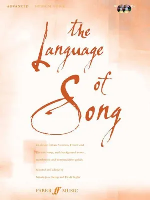 The Language of Song: Advanced, Medium Voice, Book & 2 CDs