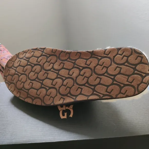 UGG Scuff Suede Black Sheepskin Slippers