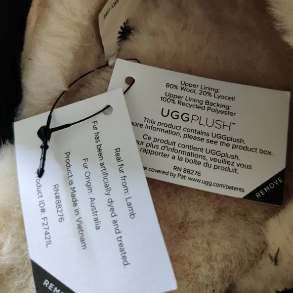 UGG Scuff Suede Black Sheepskin Slippers