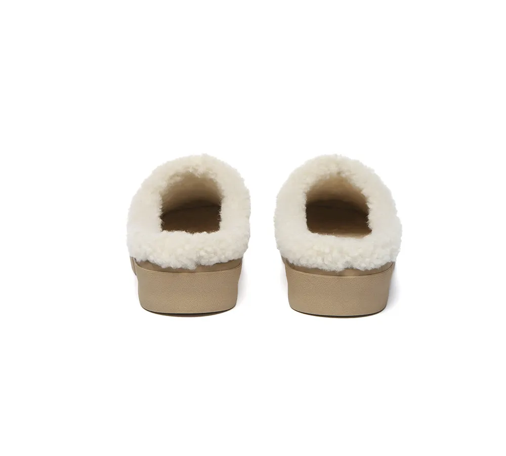 UGG Slippers Sheepskin Wool Scuff Staney
