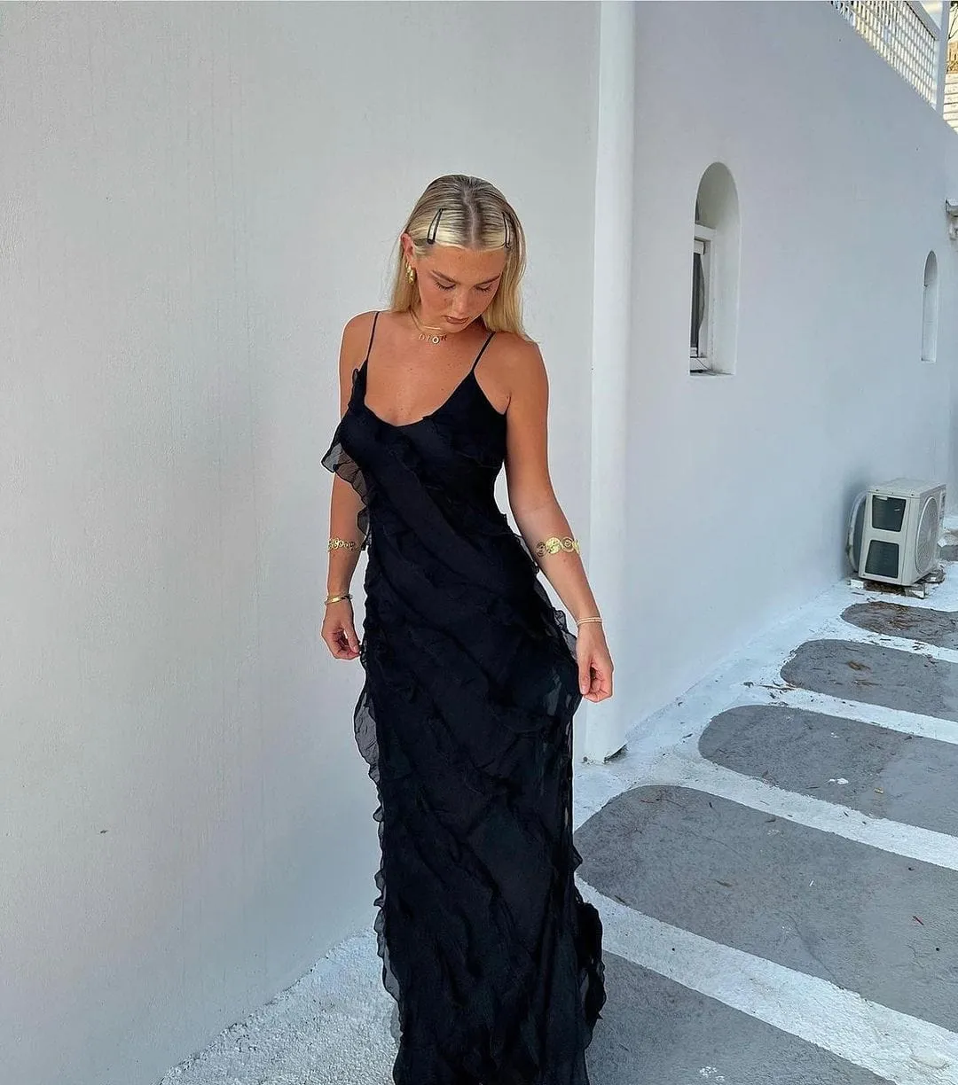 Vienna | Ruffle Maxi Dress