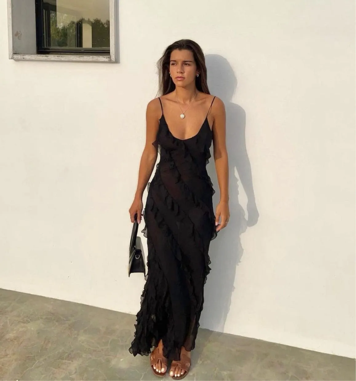Vienna | Ruffle Maxi Dress