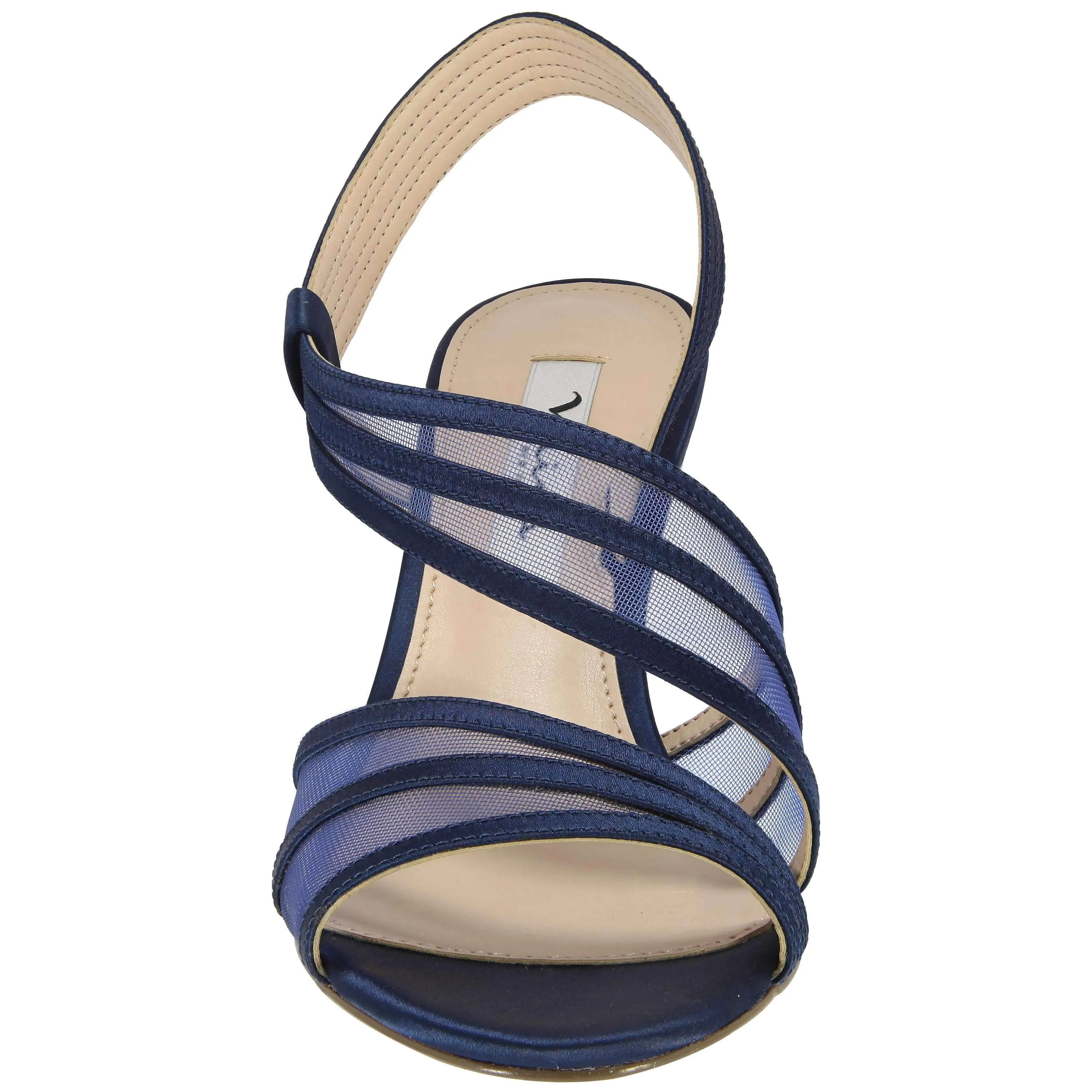 VITALIA-NAVY CRYSTAL SATIN