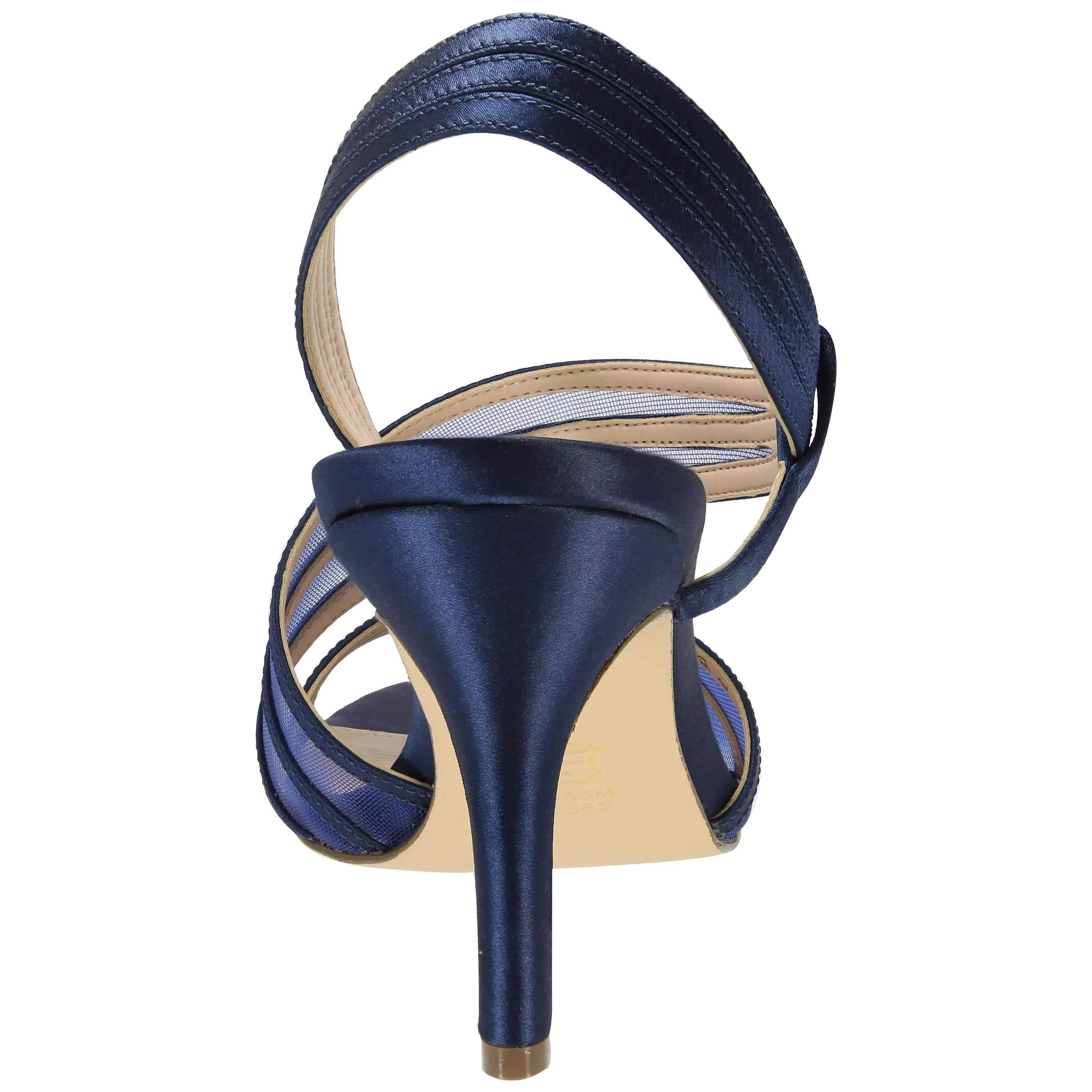 VITALIA-NAVY CRYSTAL SATIN