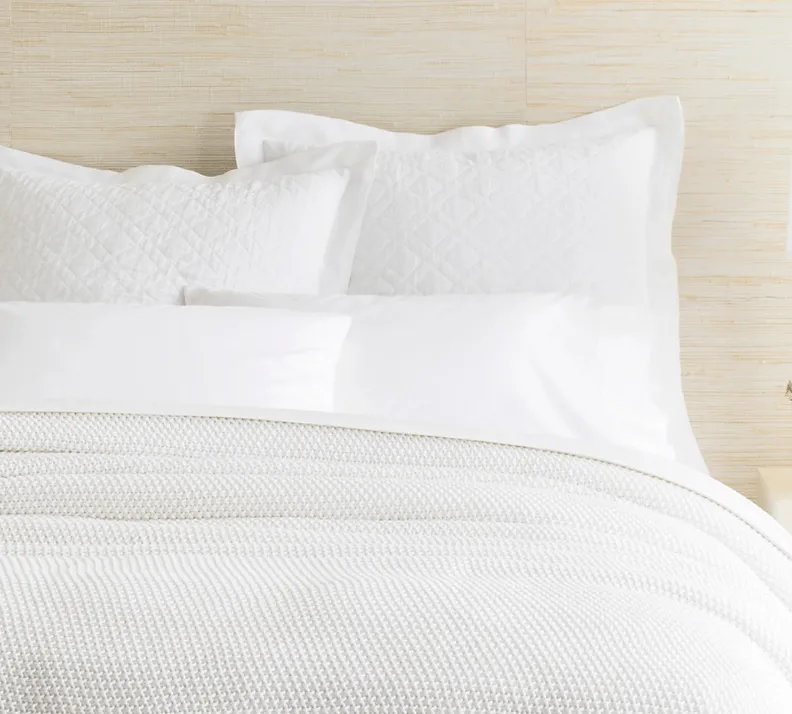 Washed Linen Sham - White