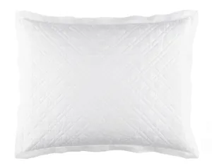 Washed Linen Sham - White