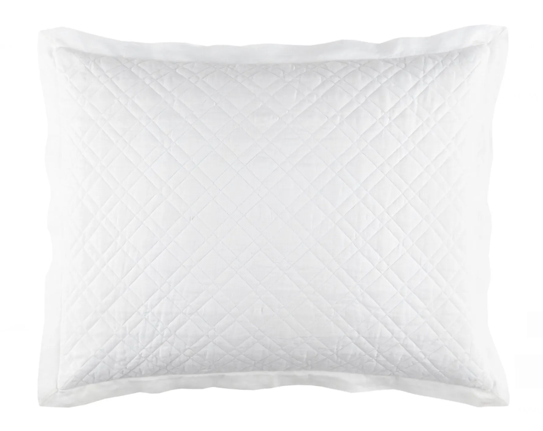 Washed Linen Sham - White