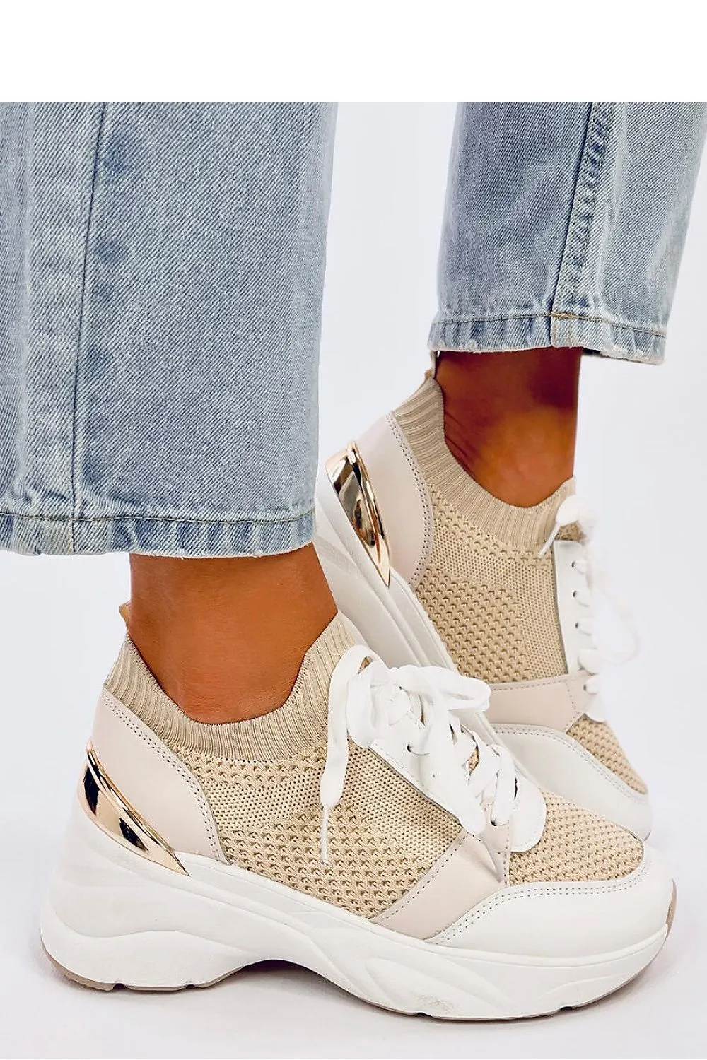 Wedge heel sneakers