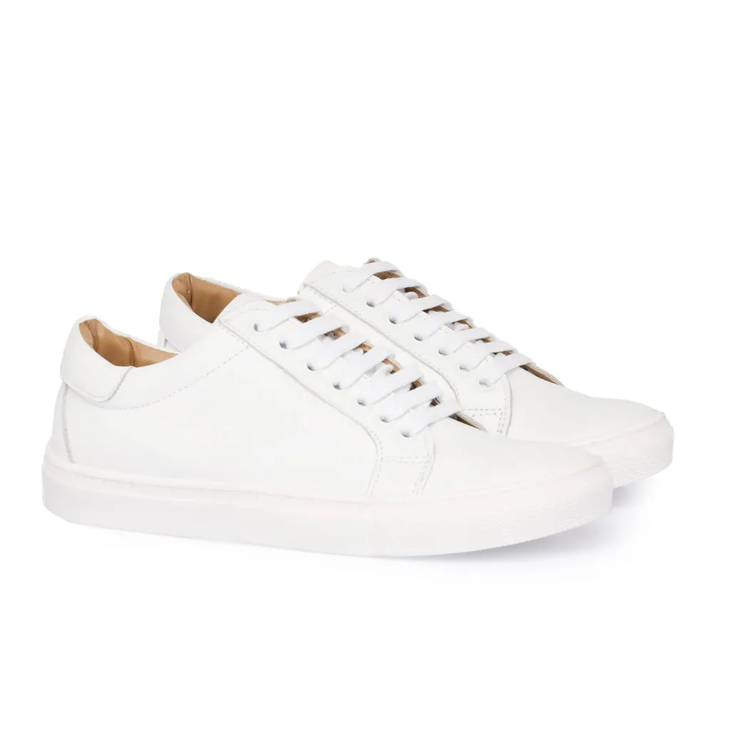 Women's Leather Sneakers - White