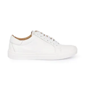 Women's Leather Sneakers - White