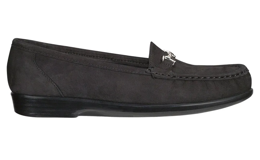 Women's Metro Slip On Loafer in Charcoal Nubuck